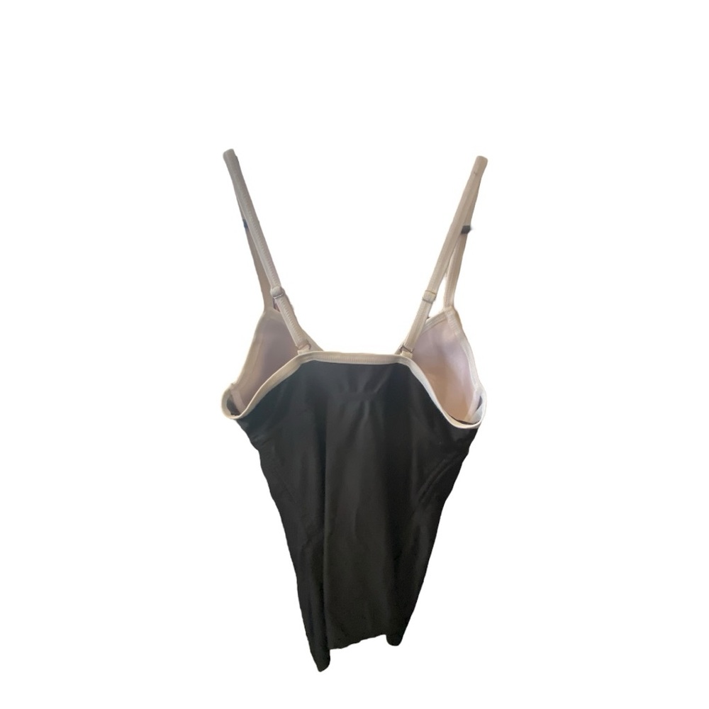 Free Country Black and Cream Swim Top with Spaghetti Straps - Picture 5 of 5